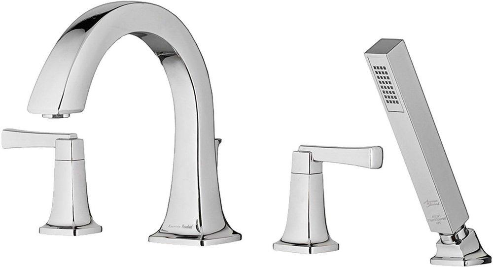 AMERICAN STANDARD American Standard T353901.295 Townsend Two Handle Roman Tub Faucet with Handshower Brushed Nickel