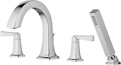AMERICAN STANDARD American Standard T353901.295 Townsend Two Handle Roman Tub Faucet with Handshower Brushed Nickel