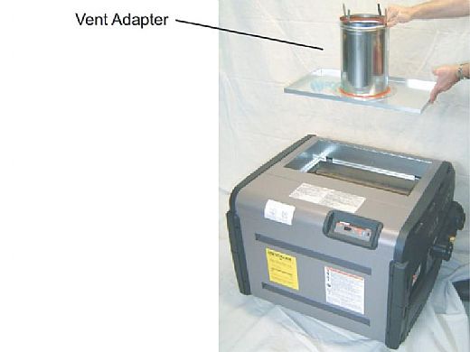HAYWARD Hayward UHXNEGVT12506 Negative Pressure Vertical Indoor Vent Adapter Kit for H250 Universal Heaters | 6 Diameter
