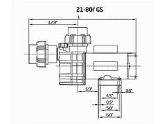 SPECK PUMPS Speck Pumps SA104-1400F-000 Speck Pump 21-80/33 GS Series 4HP Self-Priming Pump 208-230V