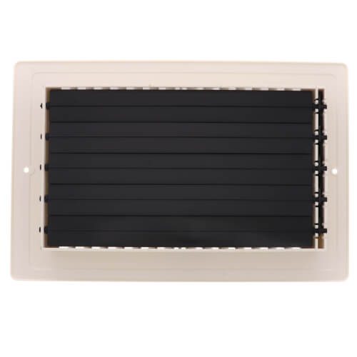 HART & COOLEY Hart & Cooley 550826 10 x 6 Wall Opening Size White Two-Way Plastic Sidewall/Ceiling Register RZ682