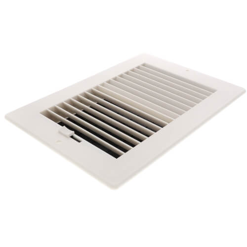 HART & COOLEY Hart & Cooley 550826 10 x 6 Wall Opening Size White Two-Way Plastic Sidewall/Ceiling Register RZ682