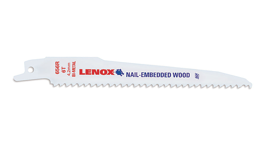LENOX Lenox 20556676RC Reciprocating Saw Blade 6 in L x 7/16 in W x 0.05 in THK