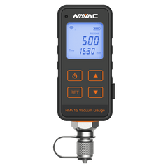 NAVAC NAVAC NMV1S Premium Micron Vacuum Gauge, 0-25000 Microns 500 psi Digital Display w/ Lithion Ion Battery