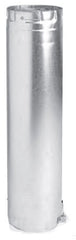 METAL-FAB Metal-Fab 4M12A Twist-Lock 0.012 Aluminum Alloy Flue 4 Inch Adjustable Double Wall Round Vent Pipe