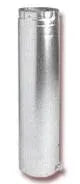 METAL-FAB Metal-Fab 4M12A Twist-Lock 0.012 Aluminum Alloy Flue 4 Inch Adjustable Double Wall Round Vent Pipe