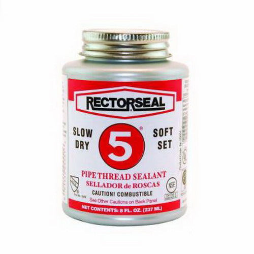 RECTORSEAL RectorSeal 25551 No. 5 Pipe Thread Sealant, 1/2 Pint Can, Yellow