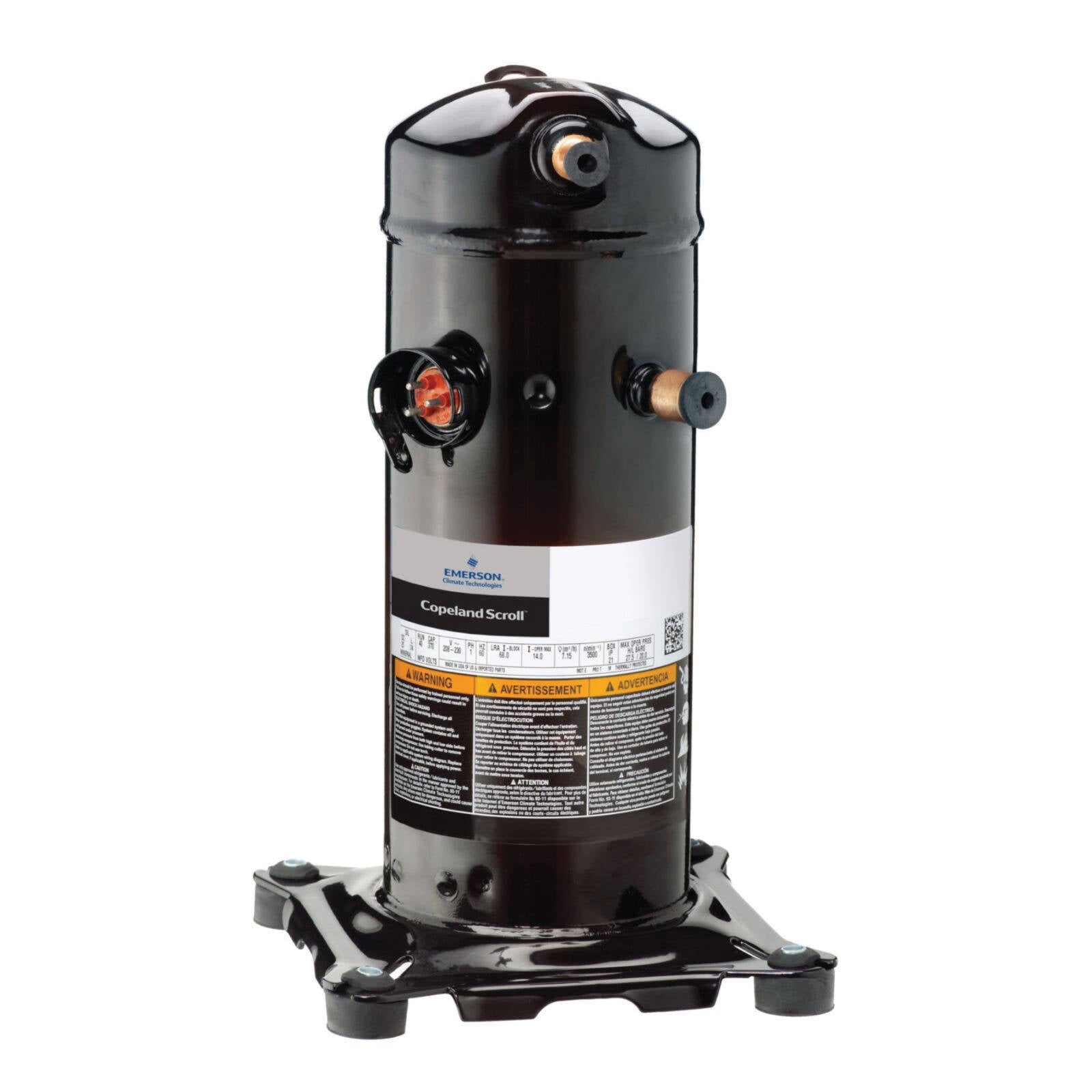COPELAND Copeland ZP67KCE-TF5-950 Compressor 200-230/3/60 Compliant Scroll A/C 1/2 x 7/8
