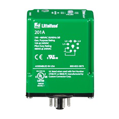 LITTELFUSE Littelfuse 201A 3-Phase Plug-In Voltage Monitor 190-480 Volt