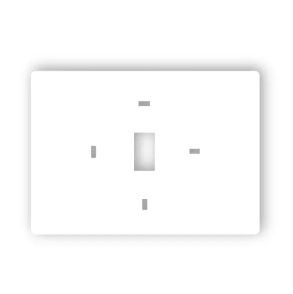PRO1 IAQ Pro1 T119 Universal Plastic Wall Cover Plate 7-1/2 W x 5-1/2 H x 1/4 D