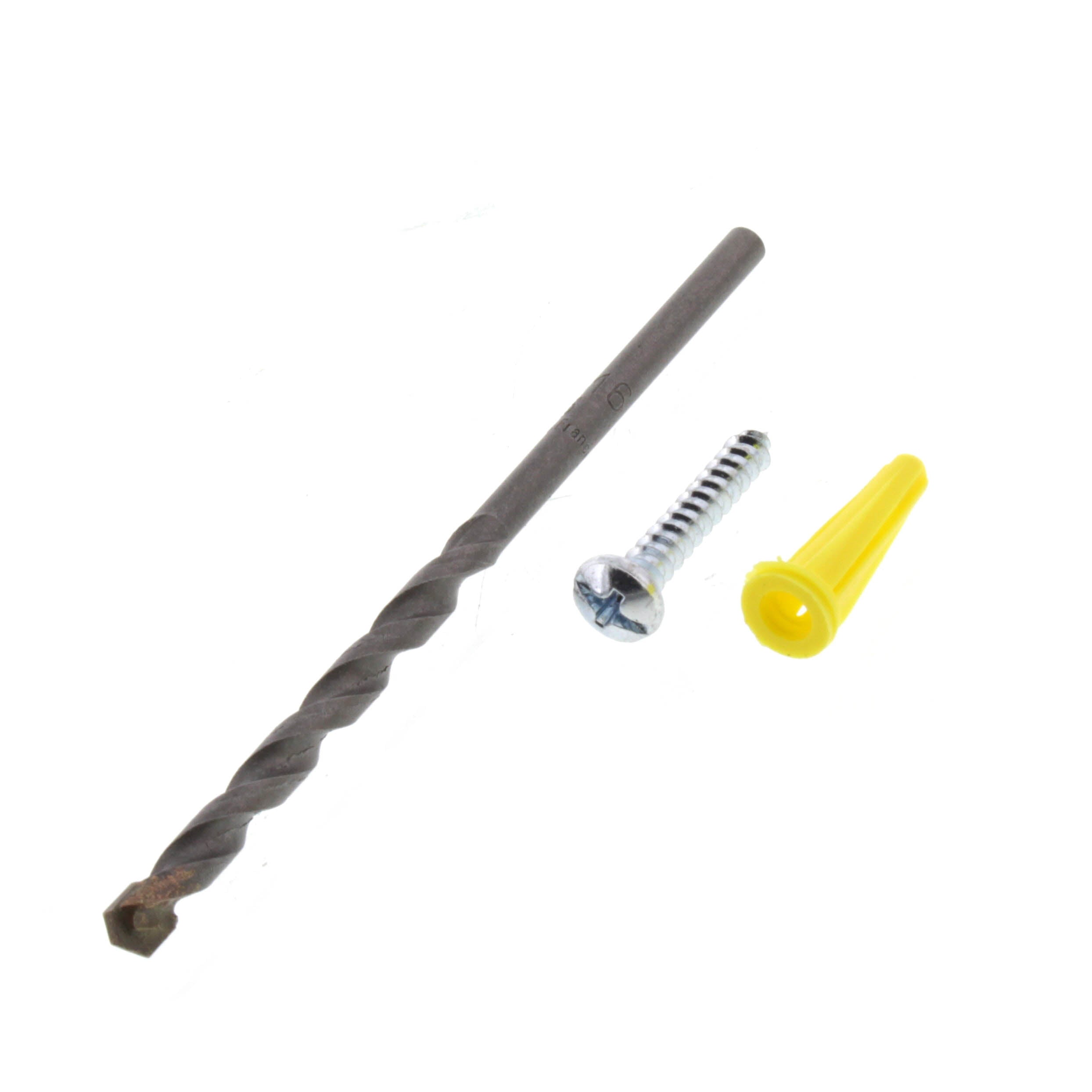 DIVERSITECH DiversiTech 7101CX Yellow Conical Flange Anchor Kit #8 x 1 Screws & Anchors with a 3/16 Drill Bit