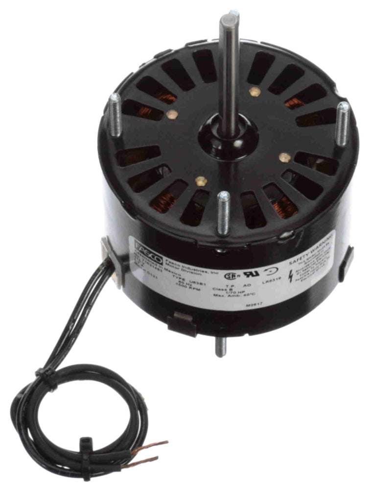 GENTEQ MOTORS Fasco D121 General Purpose Motor 1/70 HP 115 VAC 60 Hz 1-Phase 41178