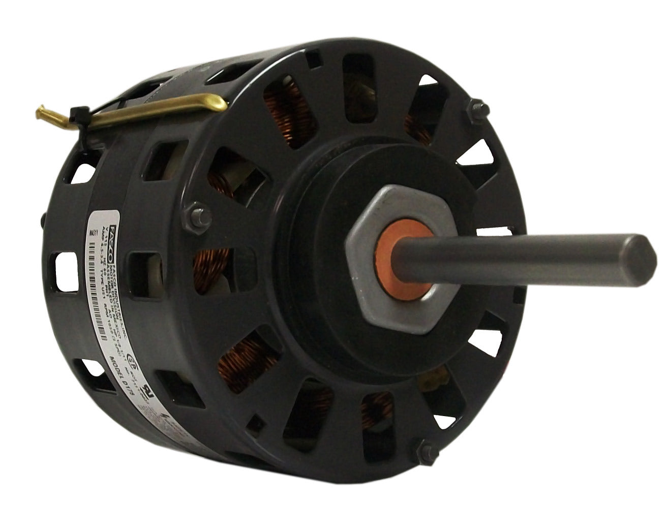 GENTEQ MOTORS Fasco D158 5 Dia Direct Drive Blower Motor, 1/5 - 1/6 - 1/7 HP, 1050 rpm, Open Ventilated