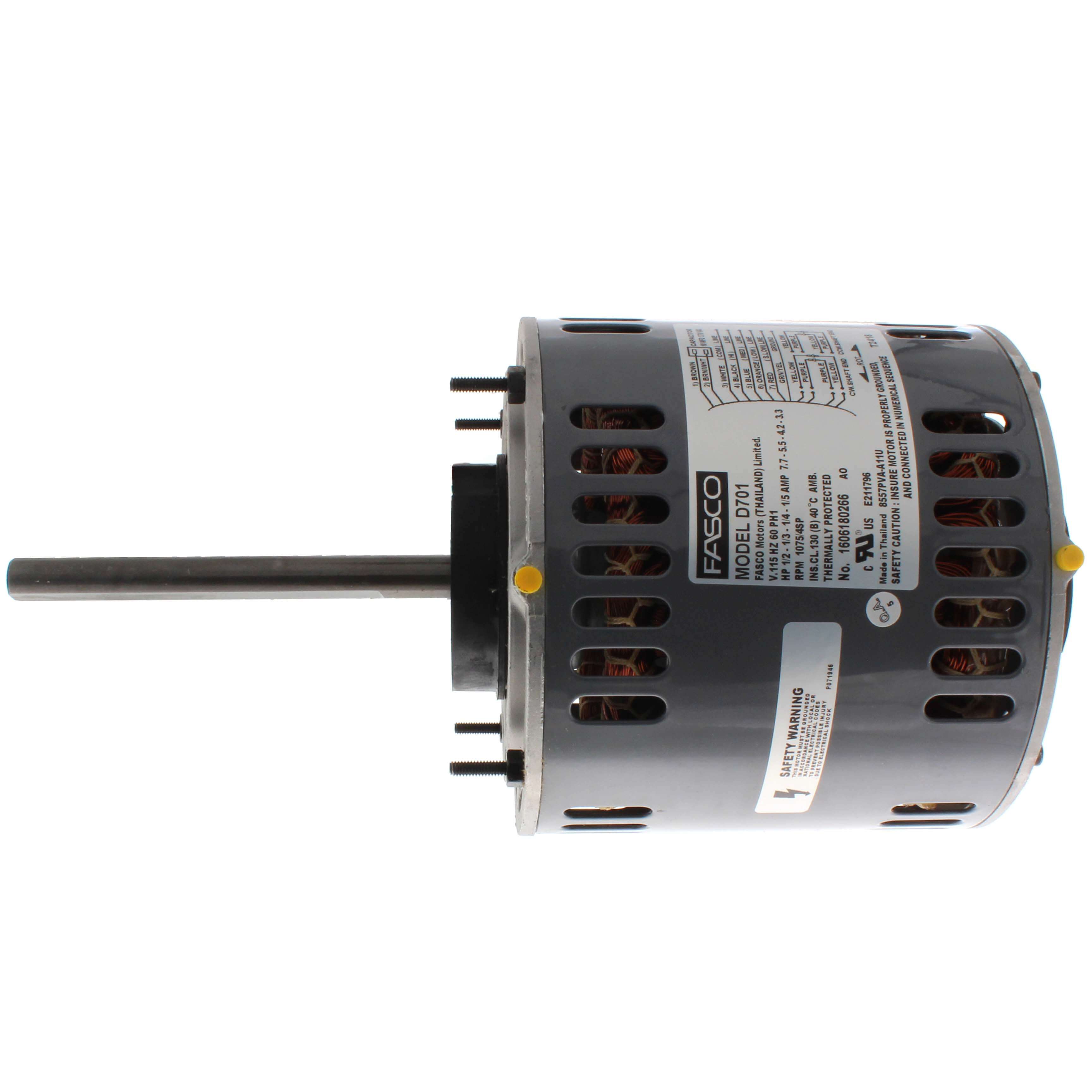 GENTEQ MOTORS Fasco D701 4 Speed 1/2HP 115/1/60 MTR