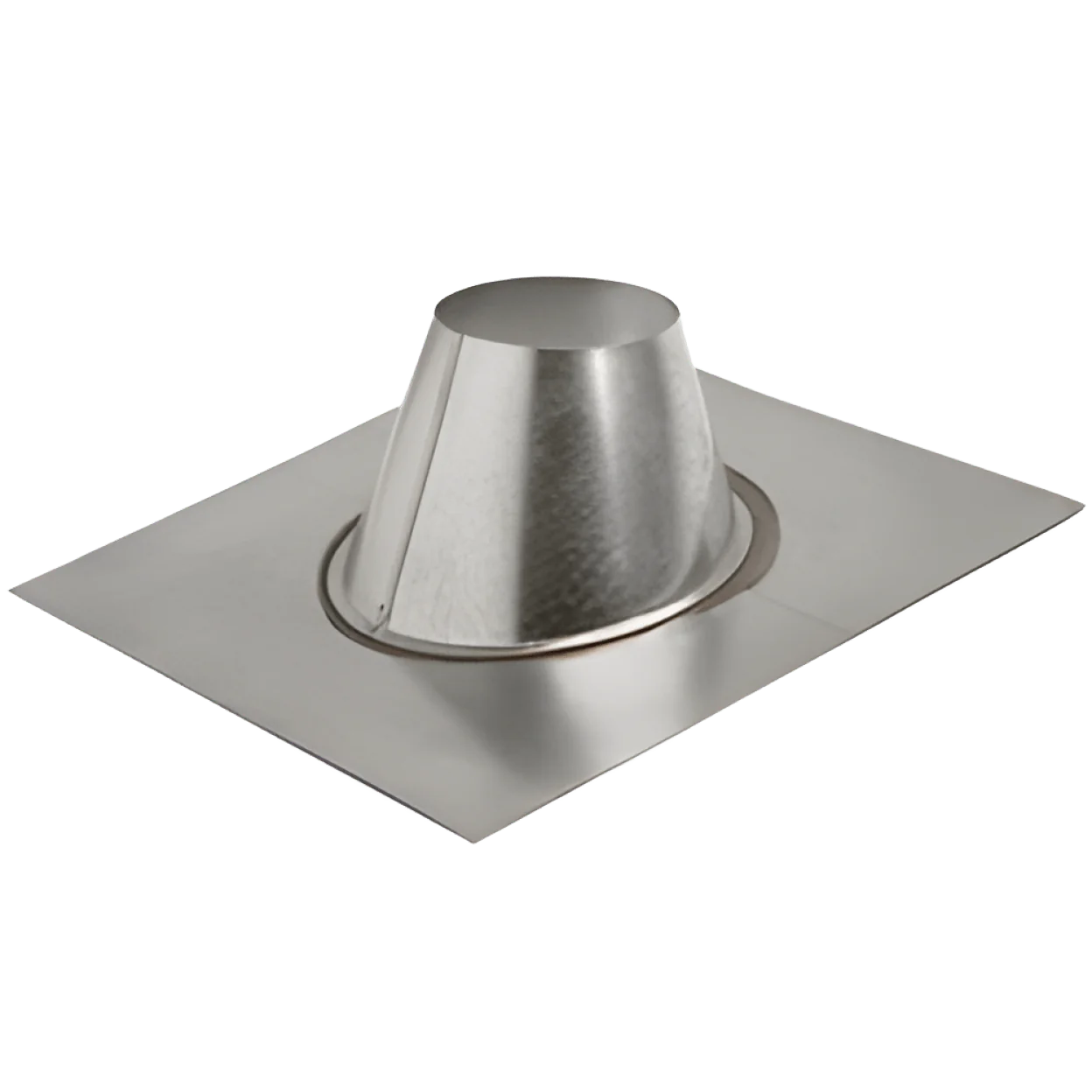 METAL-FAB Metal-Fab 4MF 4 in Round Gas Vent Roof Flashing 2/12 to 5/12 Pitch