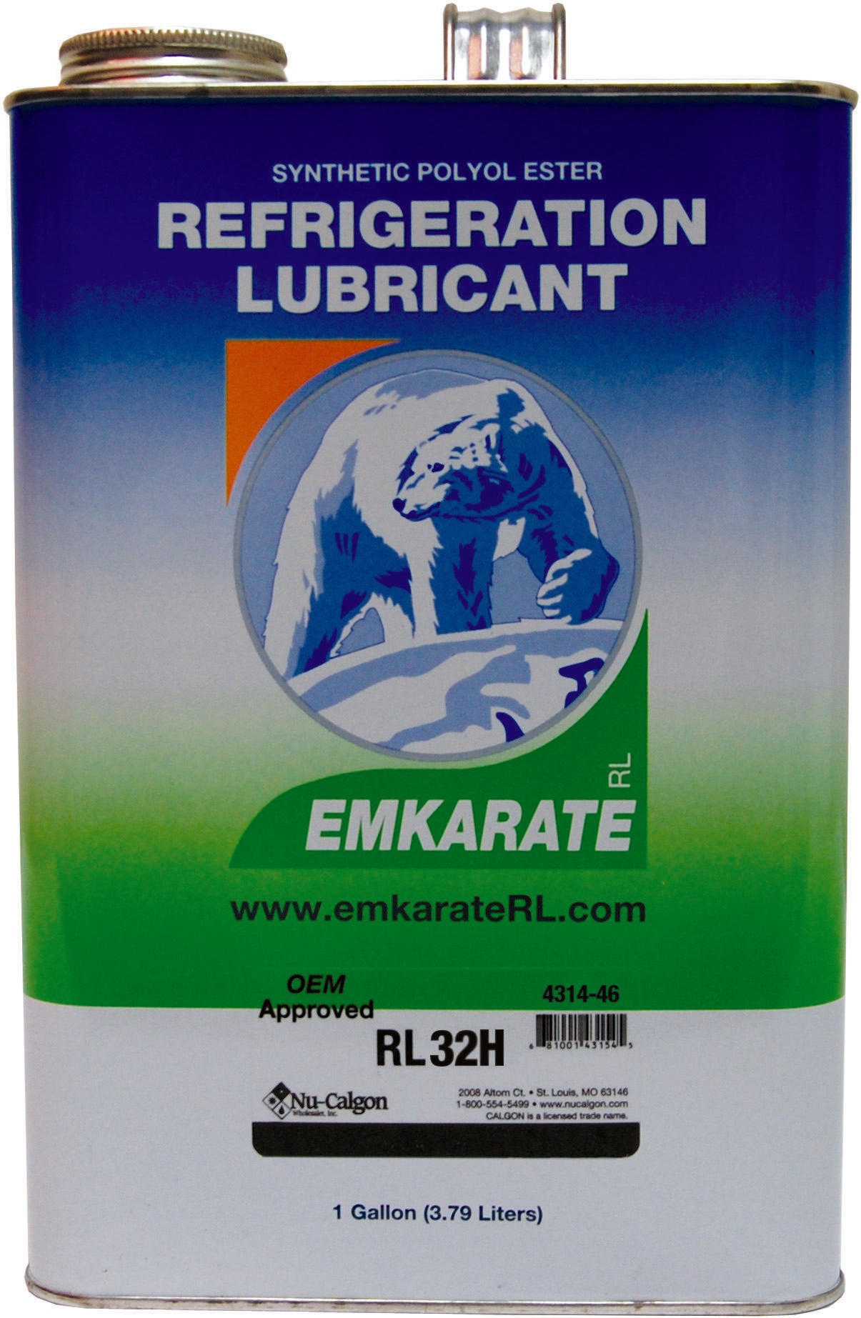 NU-CALGON Nu-Calgon 4314-46 Refrigeration Mineral Oil 1 Gal Can RL32H POE Oil