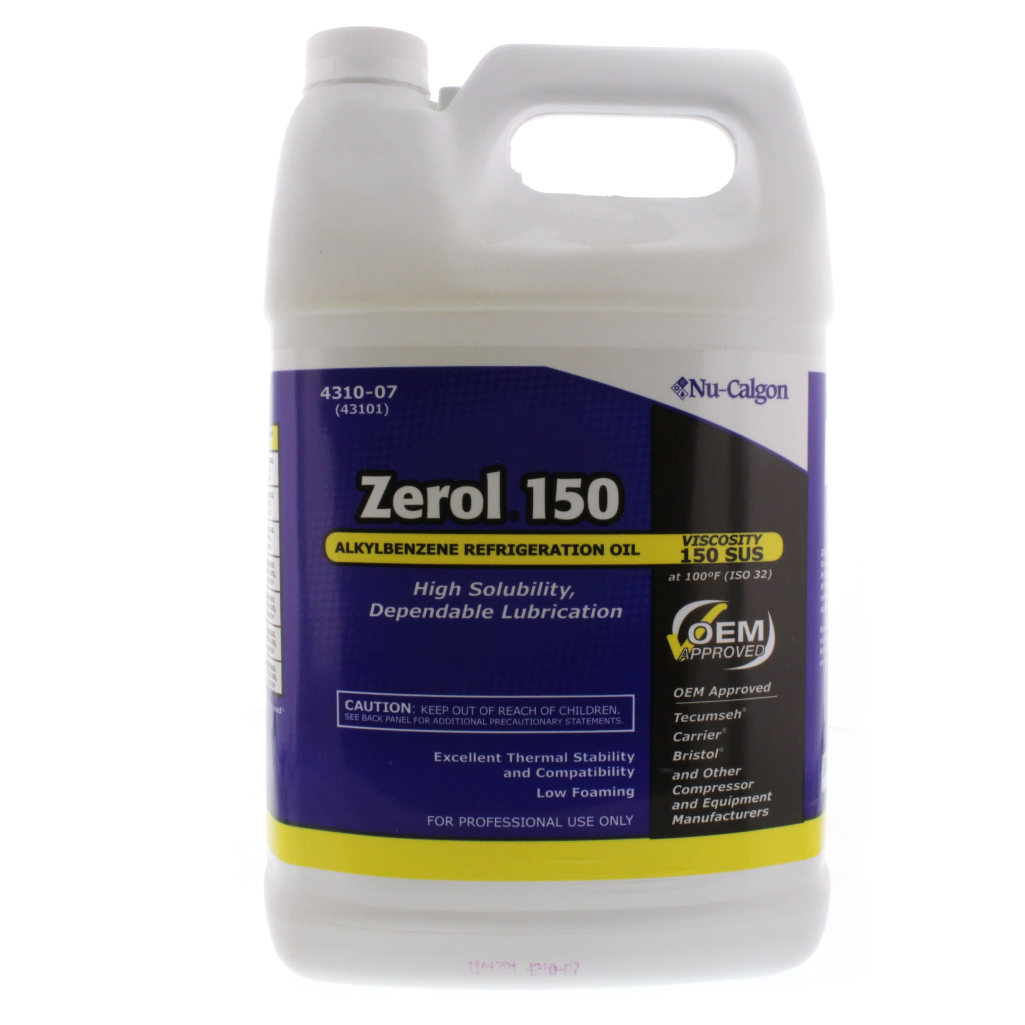 NU-CALGON Nu-Calgon 4310-07 Zerol 1 gal Refrigeration Oil