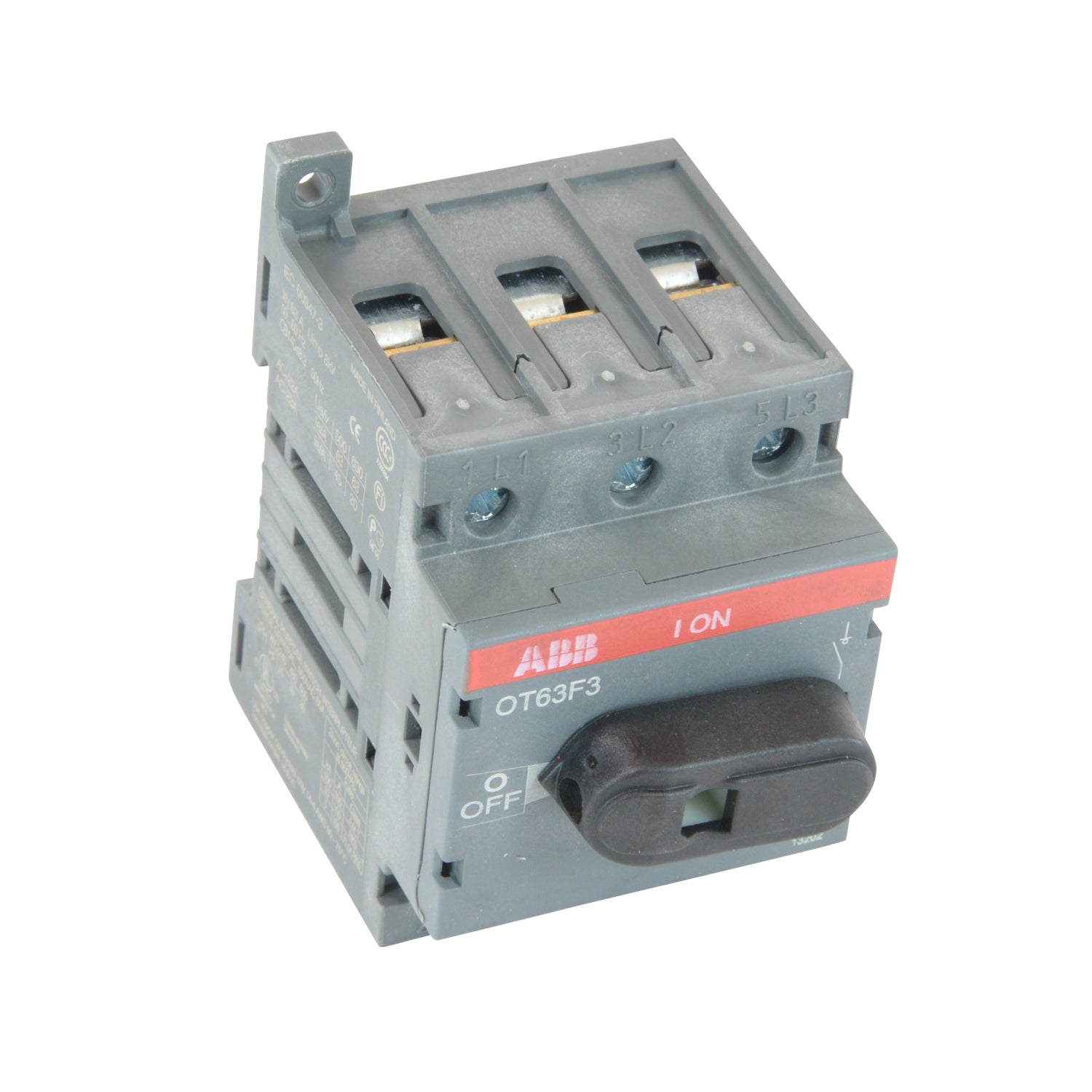 ABB ABB OT63F3 600 VAC 60 Amp 3-Pole Open Non-Fusible Disconnect Switch