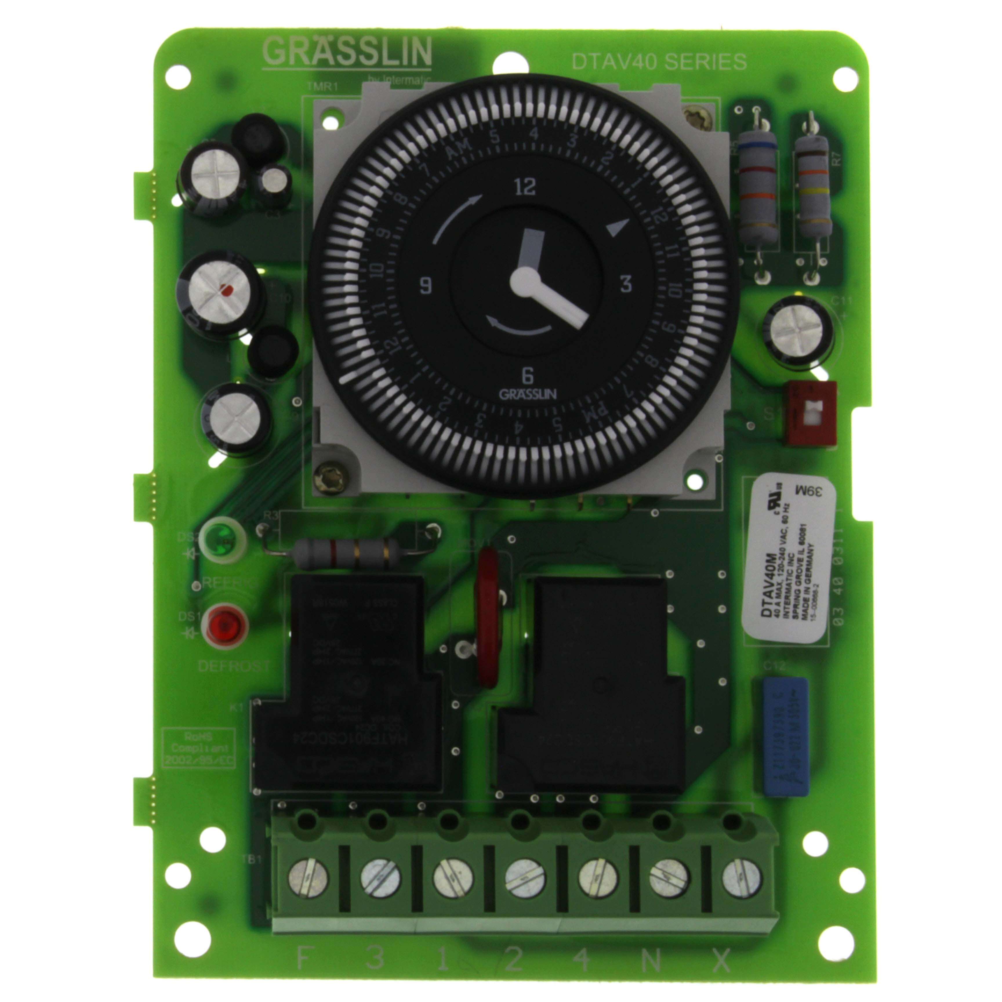 INTERMATIC Intermatic DTAV40M DEFROST TIMER,MECHAN 2 HP (120-240V)