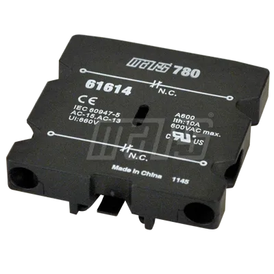 MARS MARS 61611 1 N/C 25 - 60A Side Mt Auxiliary Contact