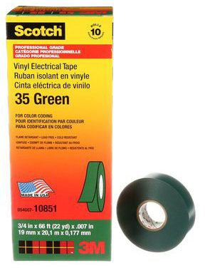 3M 3M 35-GREEN-3/4 3/4X66FT Coding