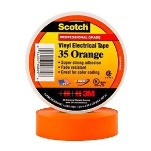 3M 3M 35-ORANGE-3/4 Electrical Tape 600 Volt 3/4X66FT