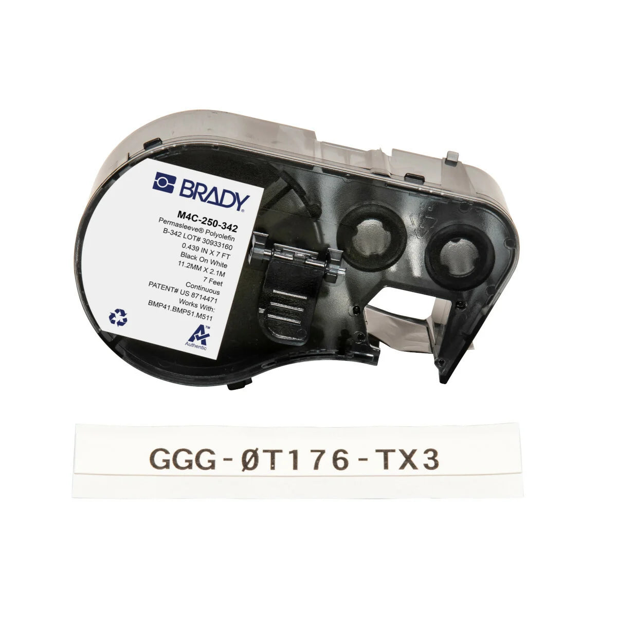 BRADY M4C-250-342 HEAT SHRINK