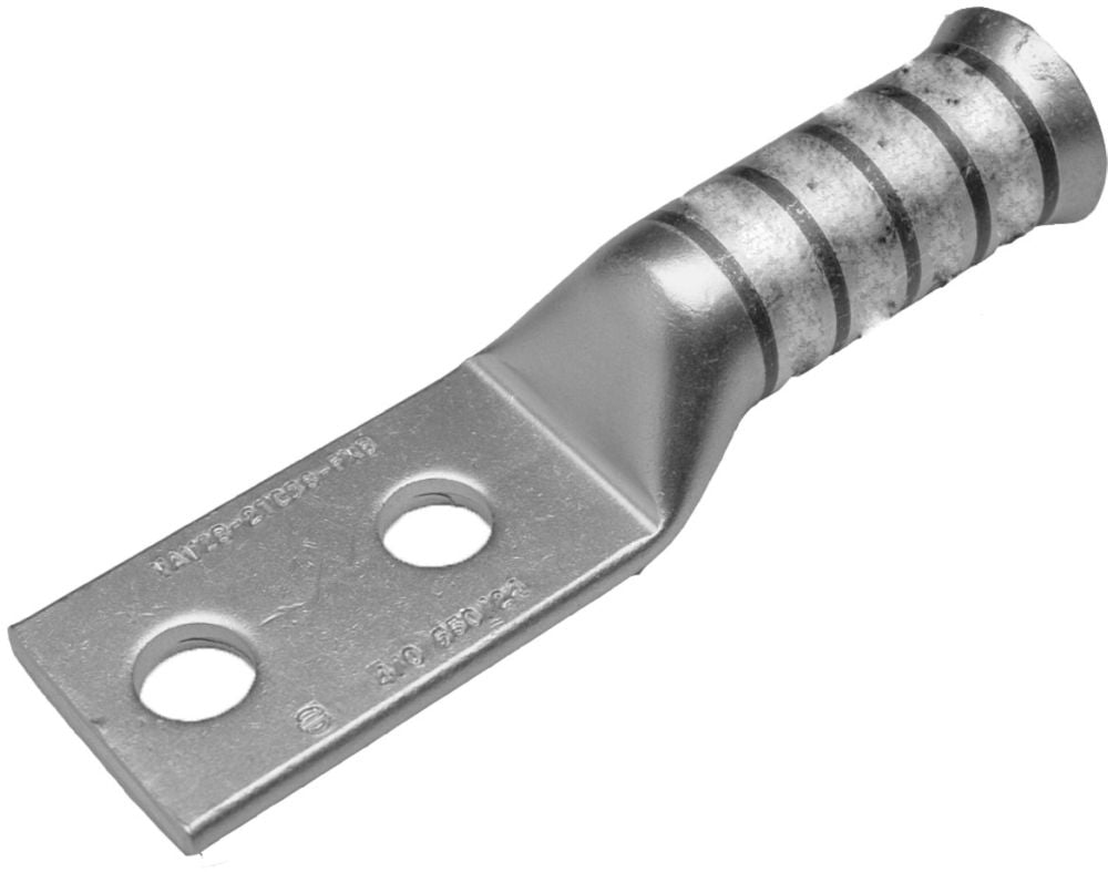 BURNDY BURNDY YA442NFXB 750 kcmil G,H,777 DLO CU, Two Hole, 1/2 Stud Size, 1-3/4 Hole Spacing, Long Barrel, Bell End, Tin Plated, UL/CSA, 90?C, Up to 35kV, Yellow Color Code, L115 Die Index