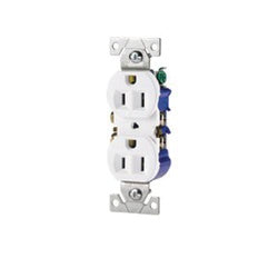 EATON Eaton 270LA Duplex Receptacle 125 VAC 15 A 2 Poles 3 Wires Light Almond