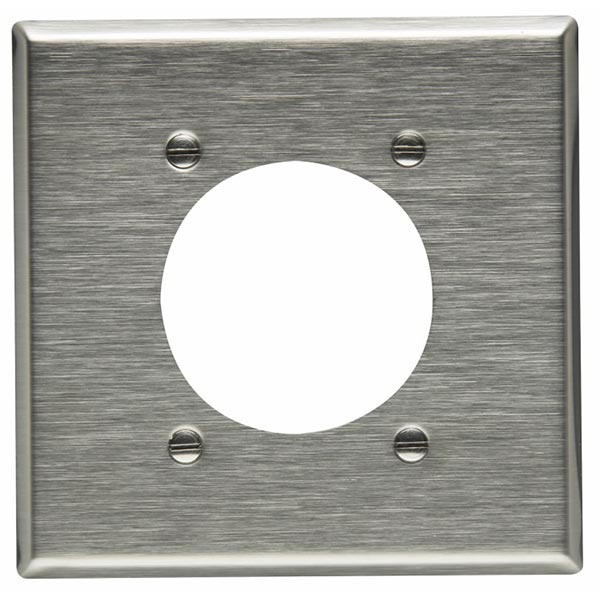 EATON Crouse-Hinds 93227-BOX EWD 93227-BOX Wallplate 2G Sgl Recp Replacement MPN