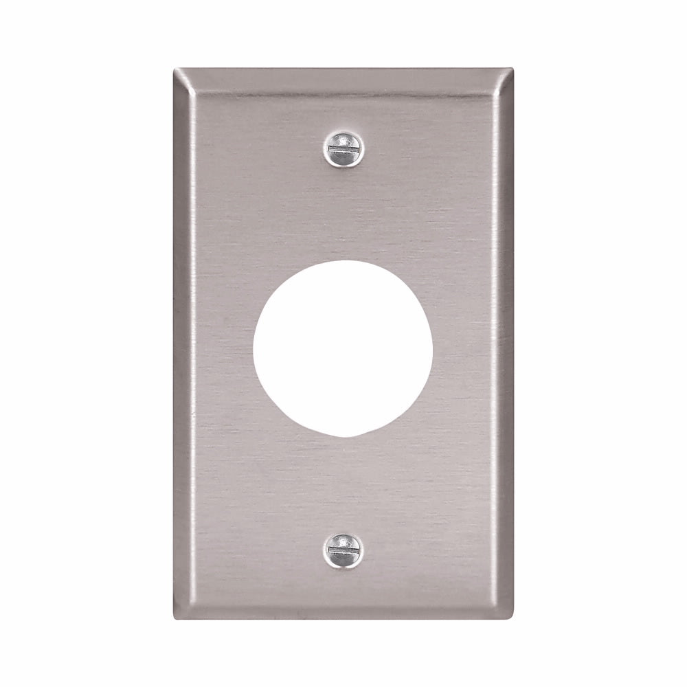EATON Eaton 93091-BOX Wallplate Standard 1 Gang Stainless Steel