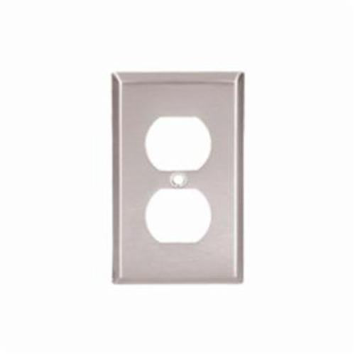 EATON Eaton 93091-BOX Wallplate Standard 1 Gang Stainless Steel