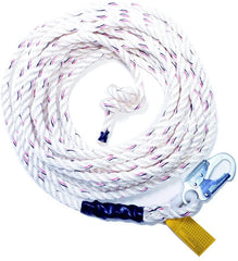 Guardian Fall Protection 11331 Vl58-50 Standard Polydac Rope with Snap Hook End, Vertical, 130 - 310 lbs Load Capacity