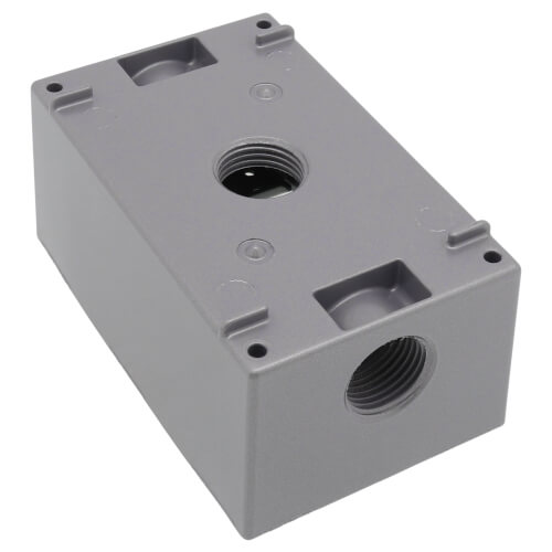RED DOT Red Dot IH3-1-LM Single Gang Universal Weatherproof Box 18.3 Cubic Inches Hub Size 1/2 Inch