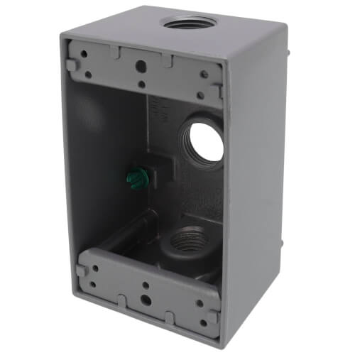 RED DOT Red Dot IH3-1-LM Single Gang Universal Weatherproof Box 18.3 Cubic Inches Hub Size 1/2 Inch