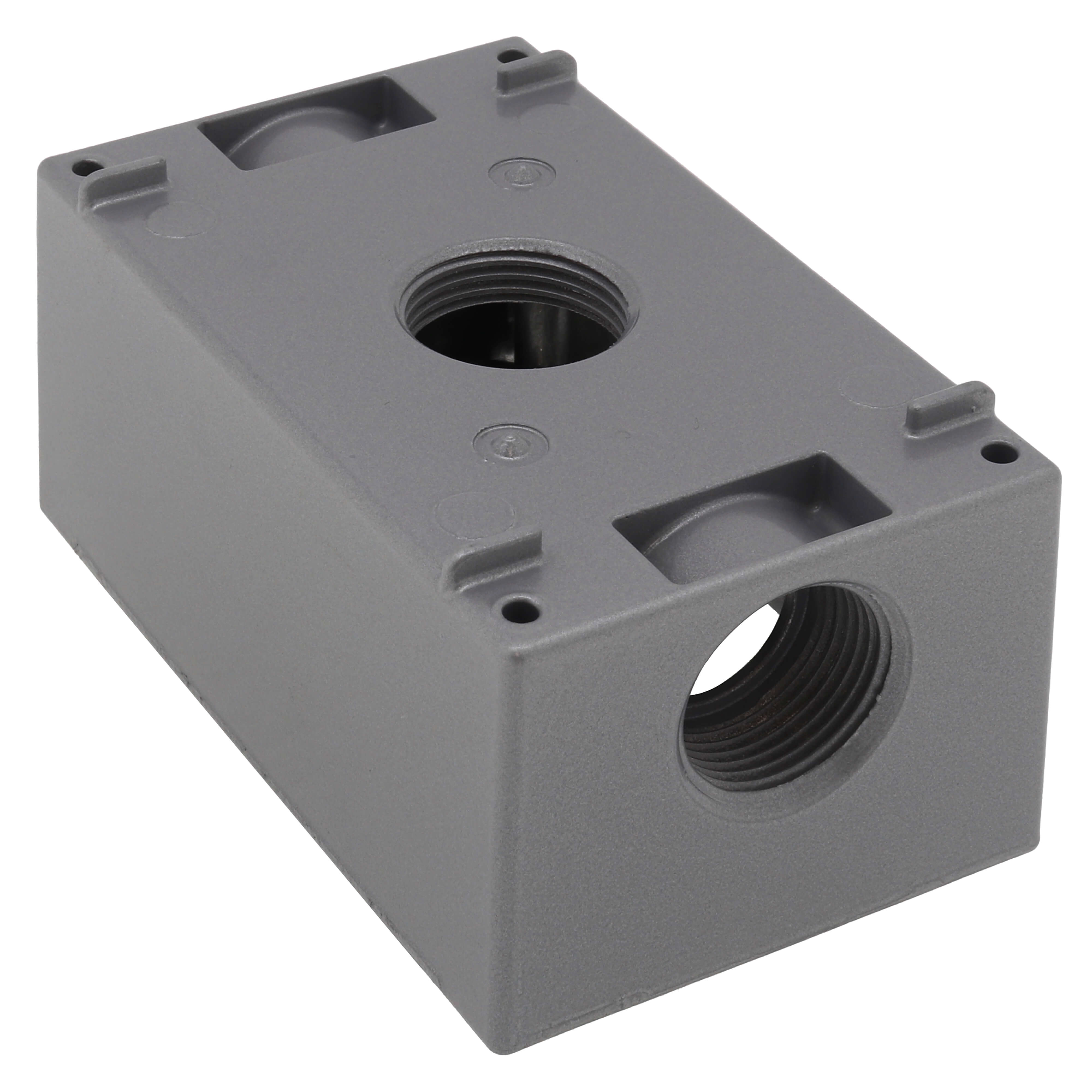 RED DOT Red Dot IH3-2-LM Single Gang Universal Weatherproof Box, 18.3 Cubic Inches, Hub Size 3/4 Inch