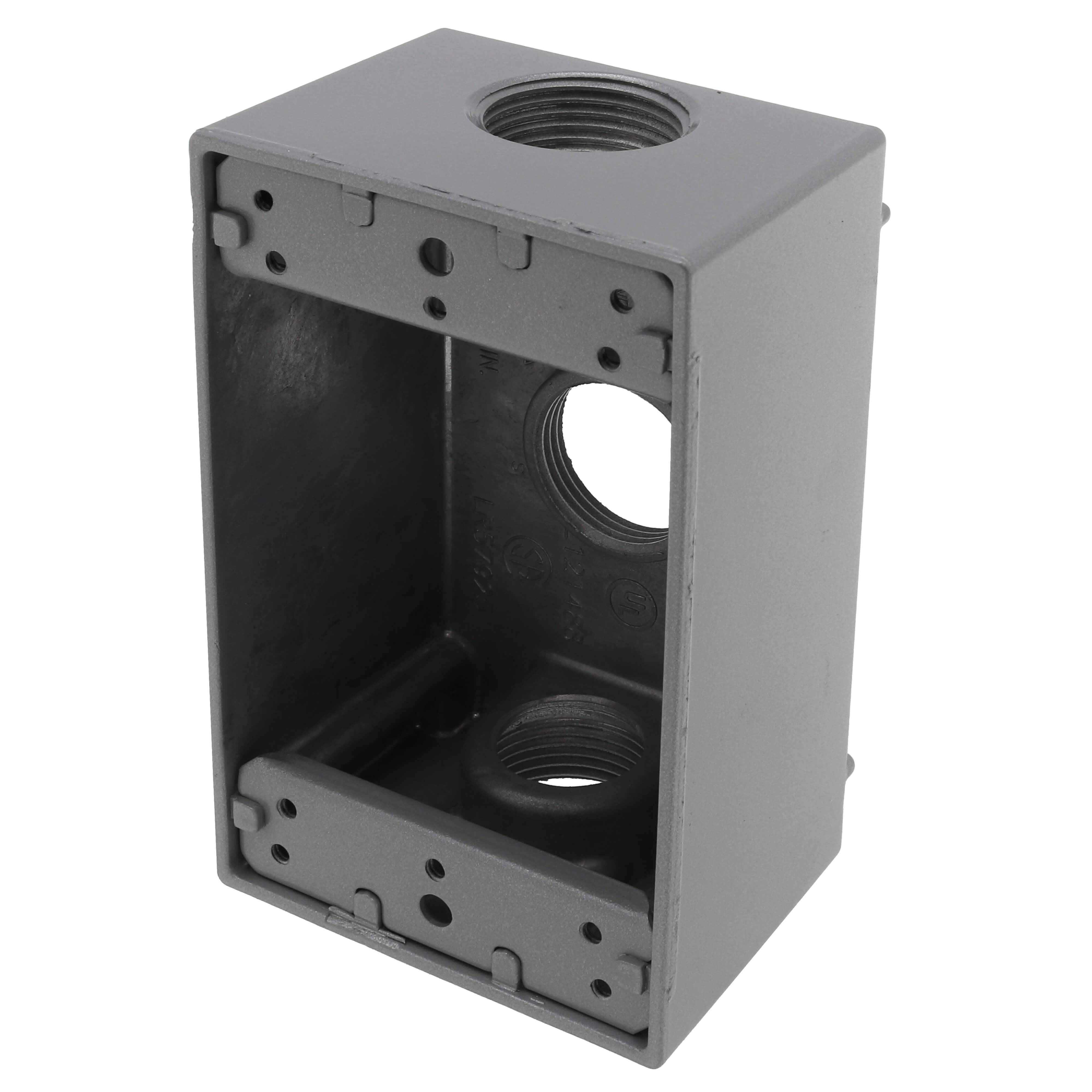 RED DOT Red Dot IH3-2-LM Single Gang Universal Weatherproof Box, 18.3 Cubic Inches, Hub Size 3/4 Inch