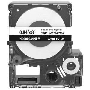 PANDUIT Panduit H000X084HPM Heat Shrink Label Cassette 2:1 Military-Grade Polyolefin 8-2 AWG Replacement MPN