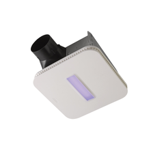 BROAN-NUTONE Broan AR110LKVV Exhaust Fan with LED and Vyv Violet Anti-microbial Virus Killing Light, 110 CFM