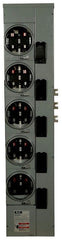 Eaton 1MM512RRL 120/240 Volt 125 Amp 1-Phase 3-Wire 5-Socket Aluminum Ringless Meter Stack Module