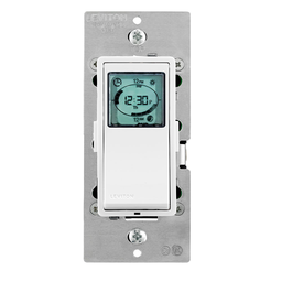 LEVITON Leviton VPT24-1PZ Programmable Electronic Time Switch 120 VAC 15A 1 Pole