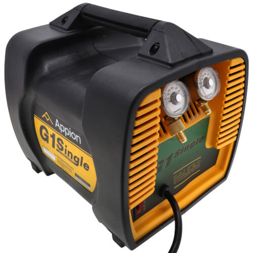 APPION TOOLS Appion G1SINGLE Refrigerant Recovery Machine 115 VAC 60 Hz 10 A
