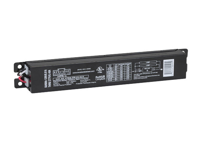 KEYSTONE TECHNOLOGIES Keystone KTEB-259-UV-IS-N Fluorescent Electronic Ballast 120/277V Instant Start