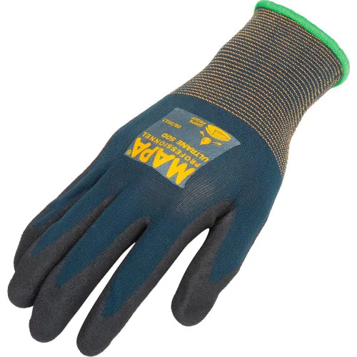 MAPA PROFESSIONAL MAPA Professional 500417 Ultrane 500 Grip & Proof Nitrile Palm Coated Gloves Lt Weight 1 Pair Size 7