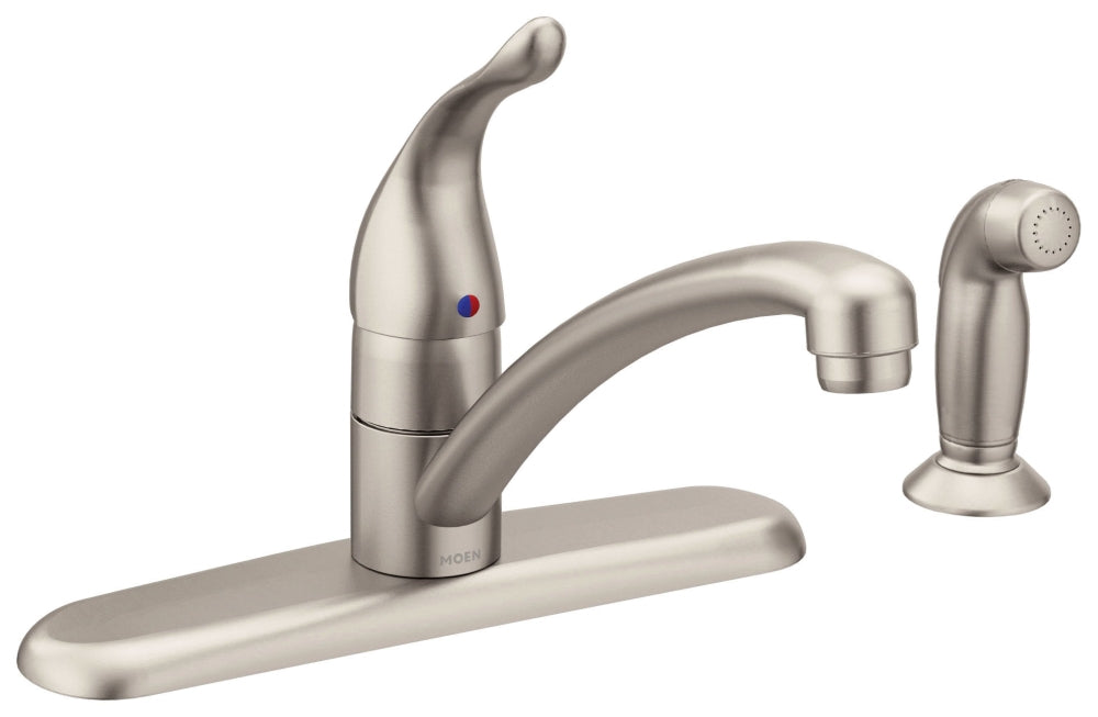 MOEN Moen 7430SRS Torrance Single Handle Kitchen Faucet with Side Spray in Spot Resist Stainless