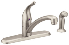 MOEN Moen 7430SRS Torrance Single Handle Kitchen Faucet with Side Spray in Spot Resist Stainless