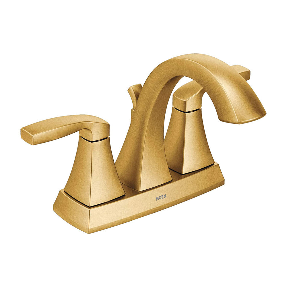 MOEN Moen 6901BG Voss Two Handle Centerset Bathroom Sink Faucet in Brushed Gold