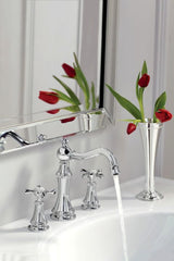 MOEN Moen TS42108NL Weymouth Two Handle Widespread Bathroom Sink Faucet in Polished Nickel