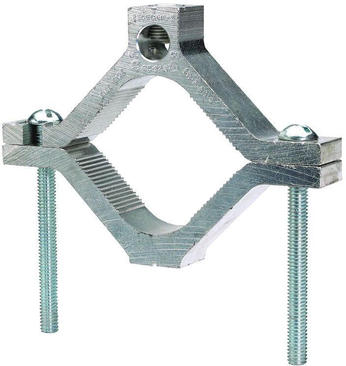 BURNDY BURNDY GC18A Mechanical Grounding Connector Cable to Water Pipe 6 AWG - 250 kcmil 1-1/4 - 2 Pipe