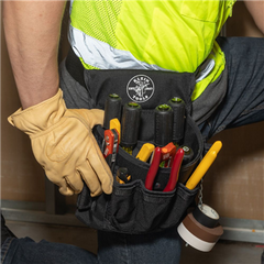KLEIN TOOLS Klein 5719 PowerLine Series Electrician Tool Pouch, 18-Pocket